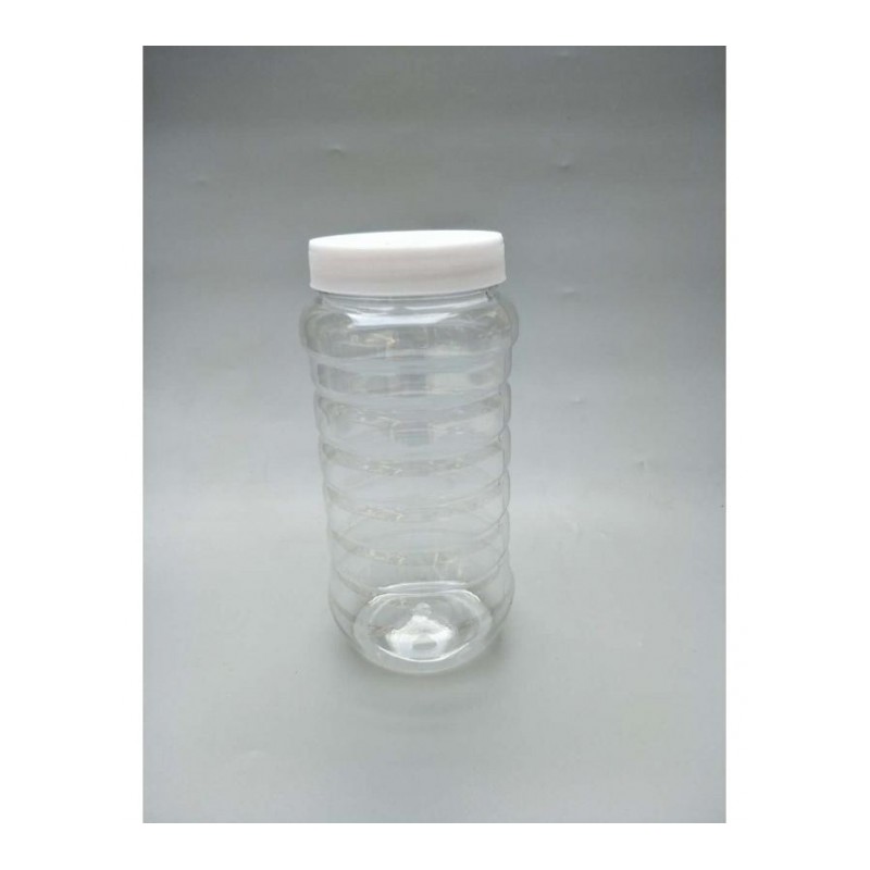 蜂蜜瓶塑料瓶500g1000g 全新加厚方圆瓶带内盖 2斤装蜂蜜塑料罐