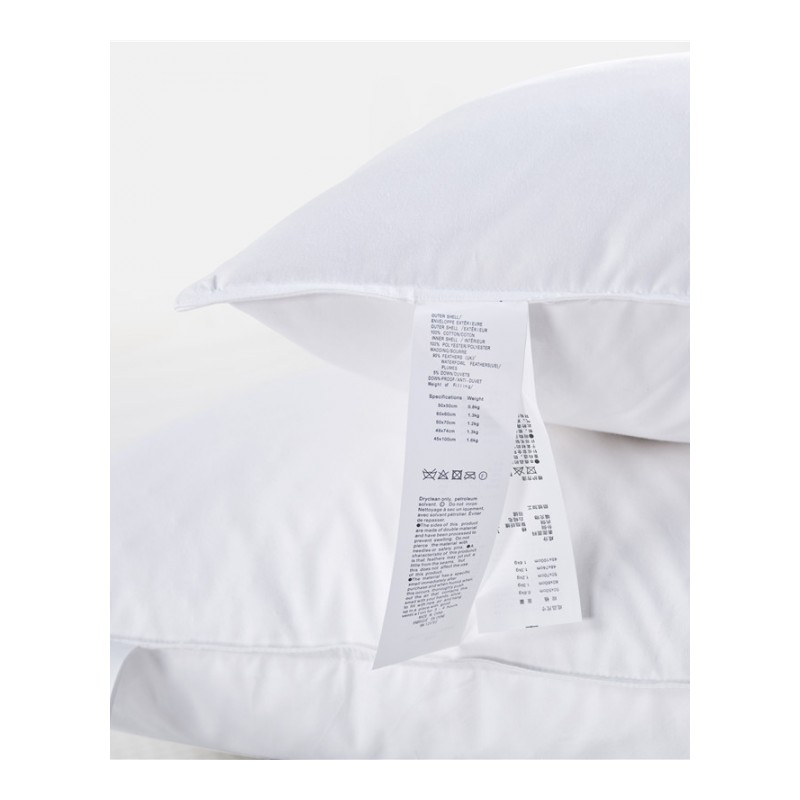 级酒店枕头羽丝绒中高枕可水洗枕头慢回弹软纤维枕芯护颈枕