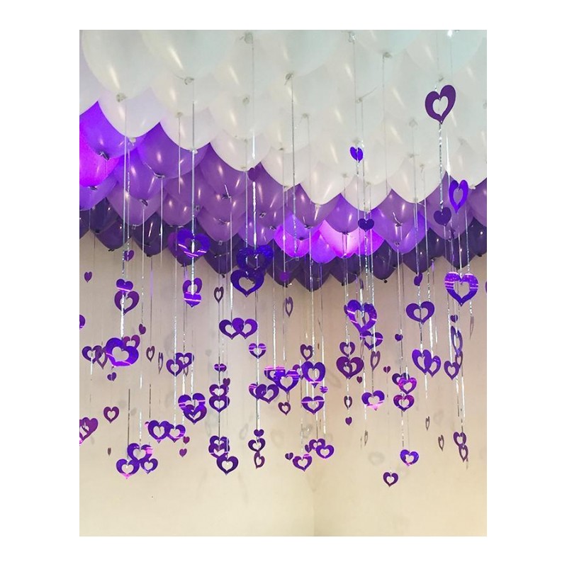 彩带塑料手拉花装饰品教室场景婚庆用品气球室内个性活动顶新年