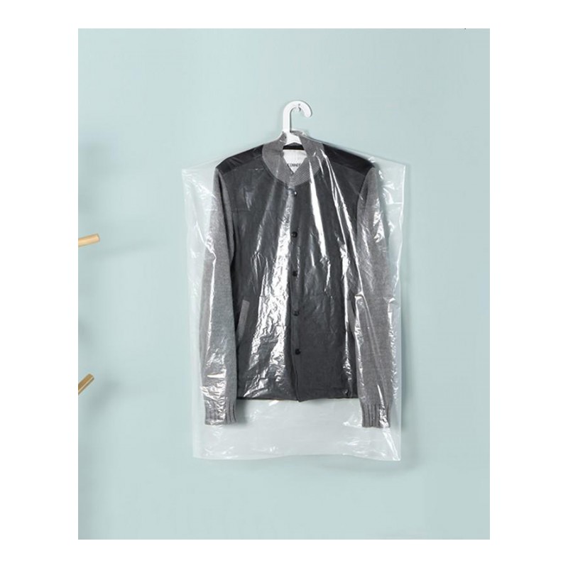 10个装透明衣服防尘袋大衣羽绒服防尘罩防水防尘套PE塑料衣服罩
