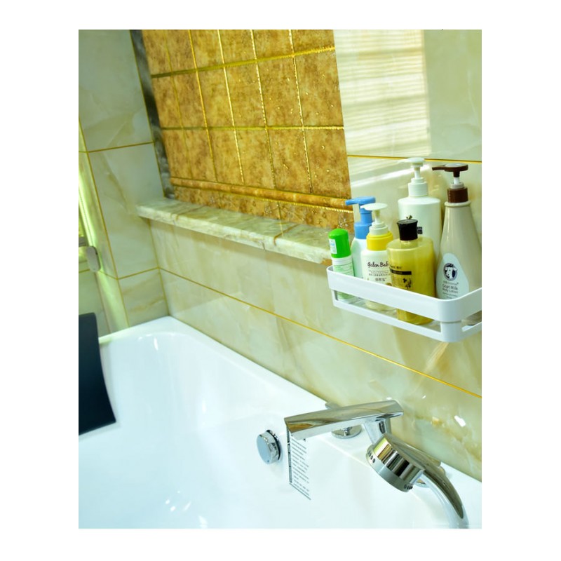 Enyakids[出口荷兰]浴室置物架 吸壁式 吸盘卫生间置物架壁挂厕所洗手收纳