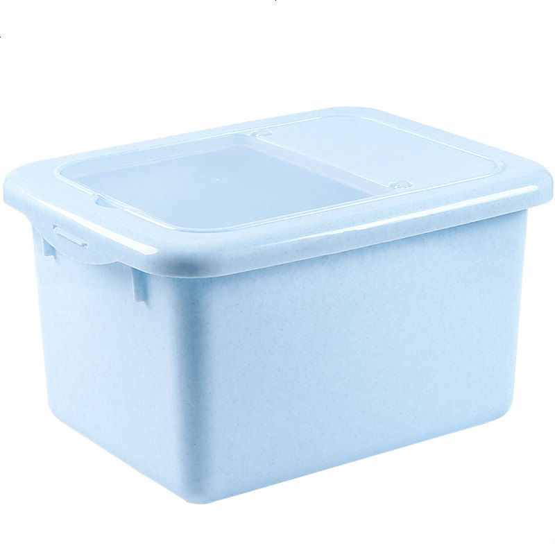 家用塑料装米桶10斤储米箱密封防虫防潮厨房米面收纳箱米缸米盒子