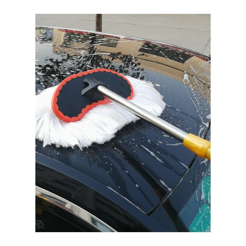 汽车洗车拖把长柄伸缩多功能软毛刷车擦车掸洗车刷子清洁工具专用