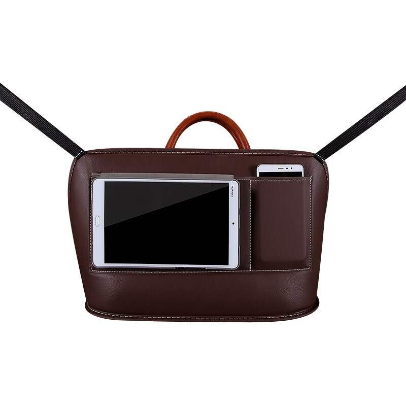 汽车座椅背中间置物袋车载收纳挂袋多功能餐桌座椅储物箱车内装饰SN8019