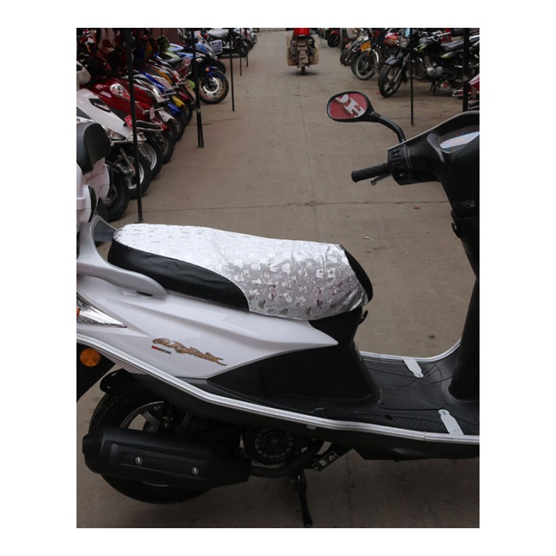 新大洲本田E影110 SDH110T踏板摩托车坐垫套防水防晒皮座包套SN9983 防水防晒皮革座套
