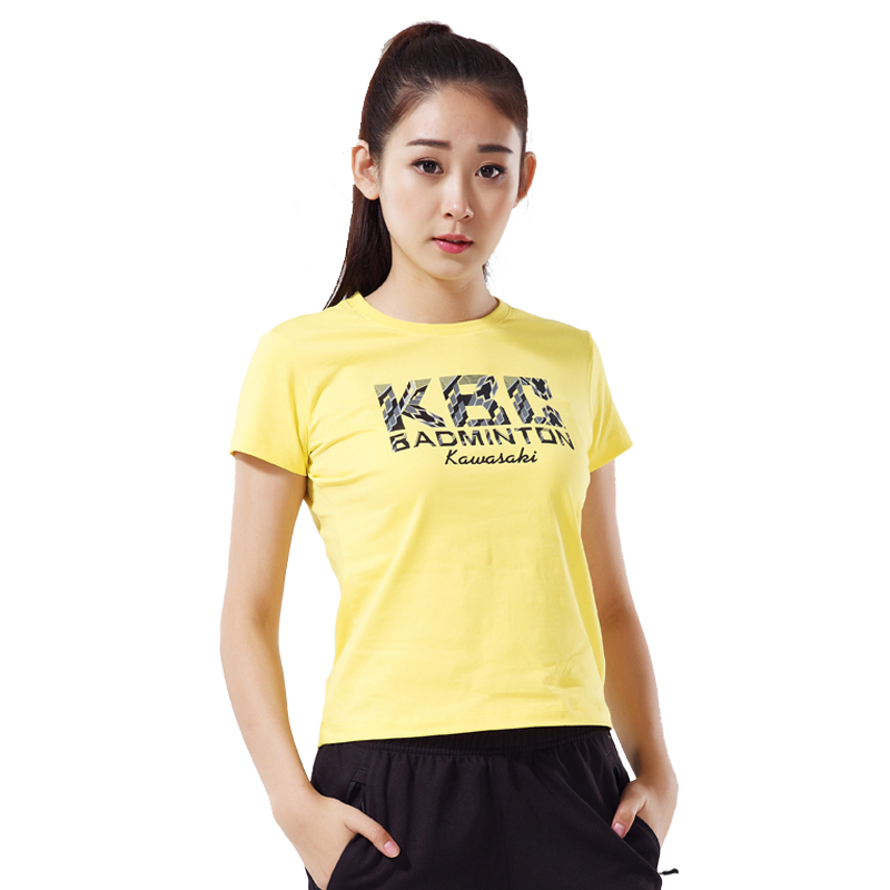 川崎（KAWASAKI）羽毛球服男女款夏季短袖乒乓球网球速干透气运动T恤休闲上衣