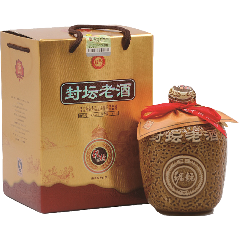 【中华特色】河北供销馆 泥坑 封坛老酒40度 500ml 浓香型白酒 中华老