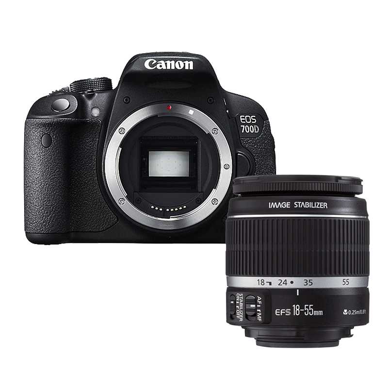 [二手95新]Canon/佳能 EOS 700D+18-55mm 单反相机 数码相机 佳能入门单反相机[套机]