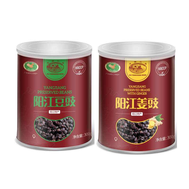 阳江豆豉特产 易拉罐组合装300g*2罐
