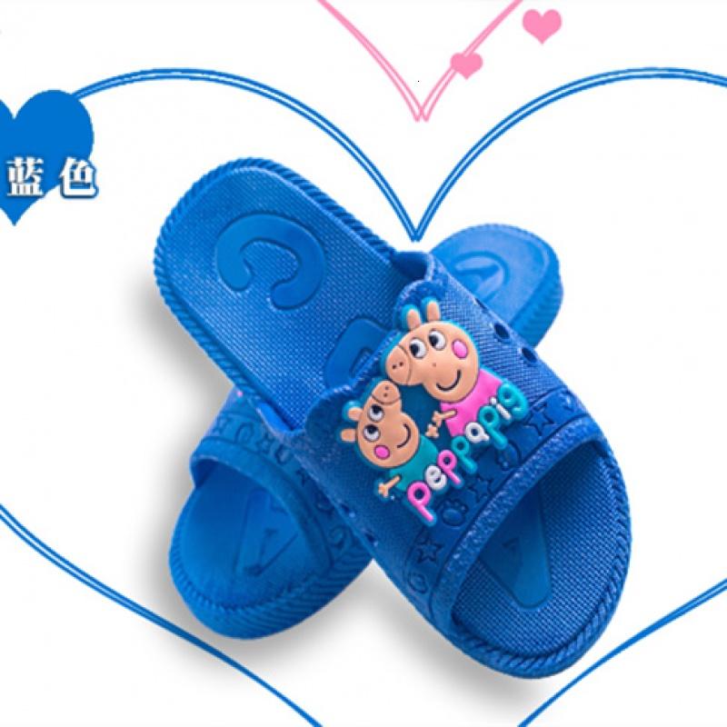 [促销]新款小猪佩奇卡通儿童拖鞋夏季防滑软底男童女童沙滩鞋一字拖鞋