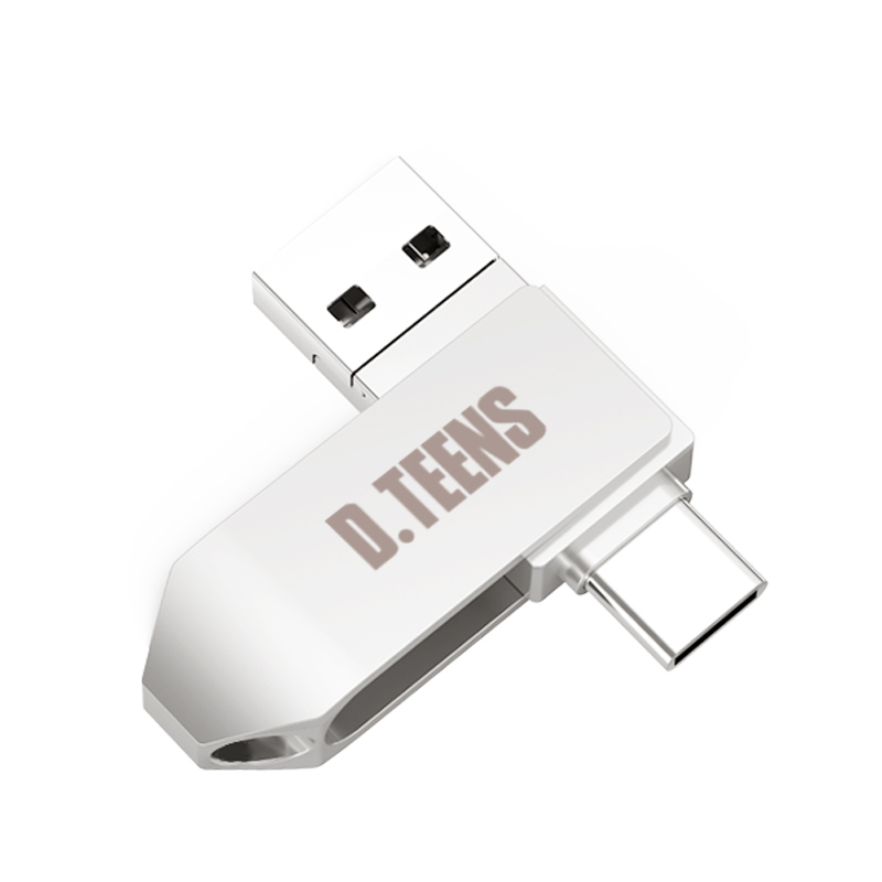 OTG手机U盘128g Type-C/Micro/USB3.0三合一金属三用电脑U盘