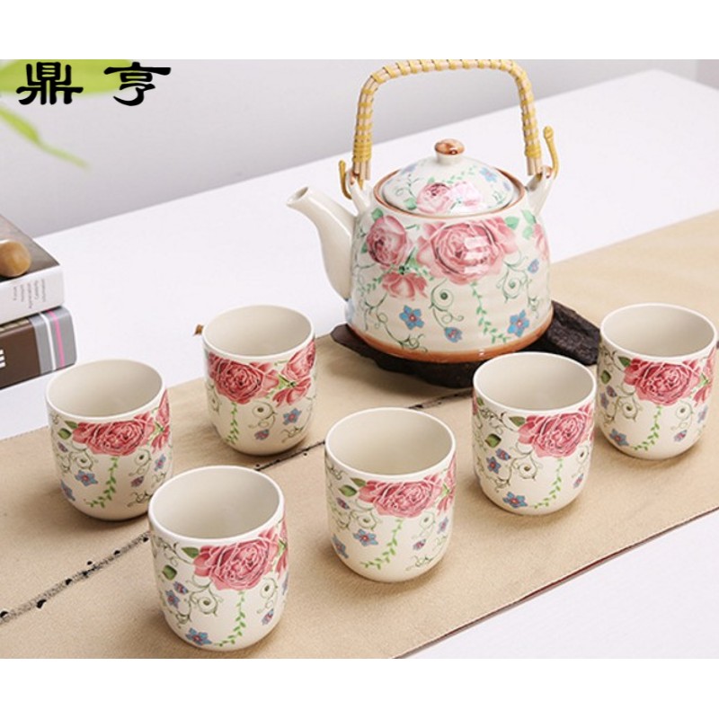 鼎亨欧式茶壶套装家用茶具陶瓷杯子水具凉水壶客厅杯具整套水杯热