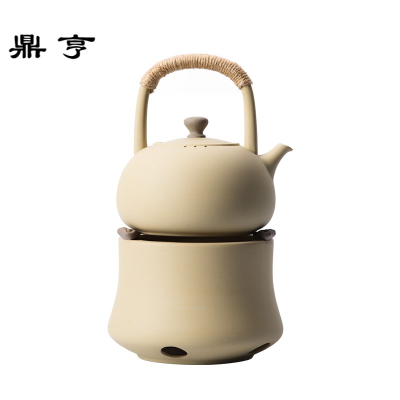 鼎亨紫砂功夫陶瓷煮茶器 黑茶套装家用茶壶提梁陶炉烧水壶 茶炉酒
