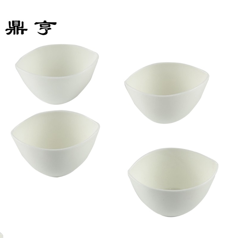 鼎亨日式纯白功夫茶具套装陶瓷家用整套茶壶茶杯子创意骨瓷五件套