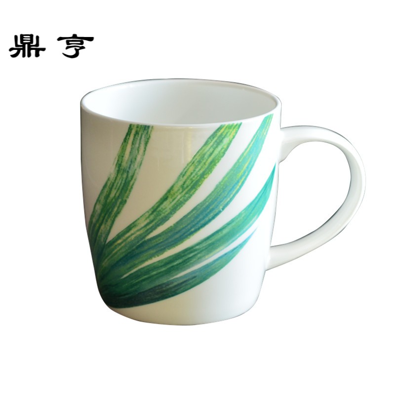 鼎亨创意陶瓷杯子简约情侣水杯大容量马克杯个性咖啡杯喝水茶杯4