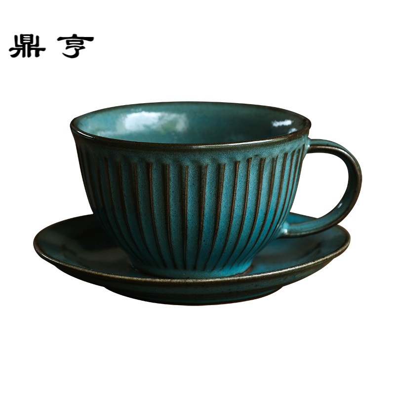 鼎亨艺术家咖啡杯一杯一碟 韩国陶作家金秀泫手工陶瓷作品 红茶杯