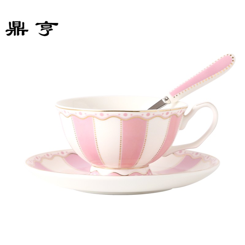 鼎亨小清新陶瓷咖啡杯家用欧式杯碟咖啡具套装英式下午茶红茶茶具