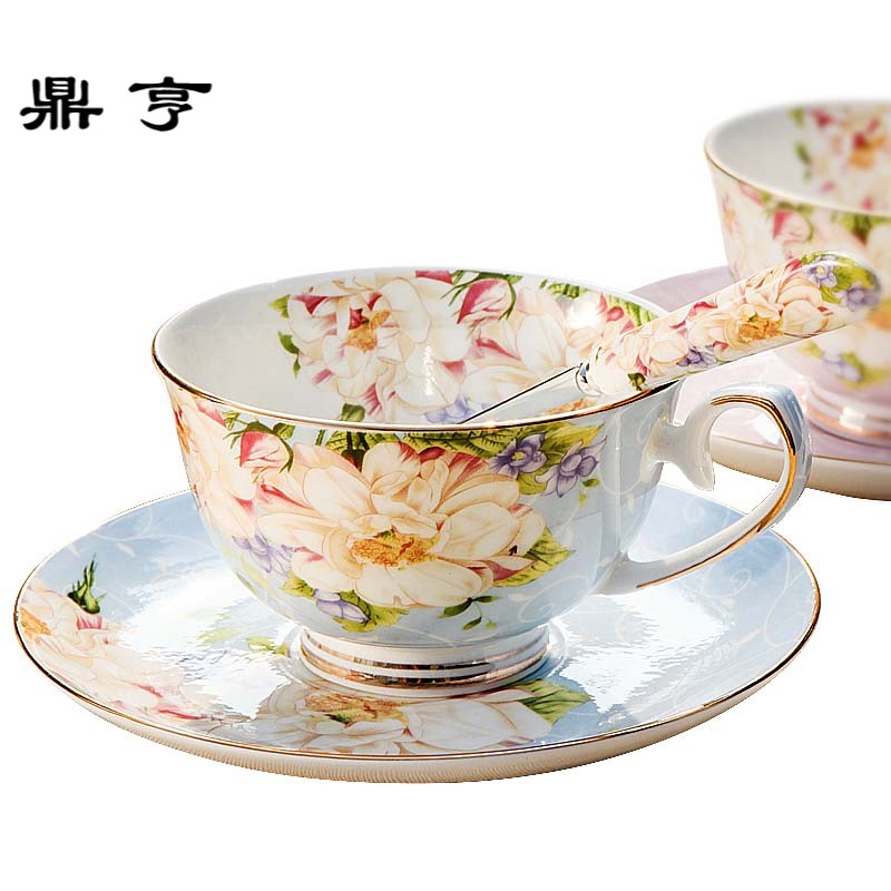 鼎亨咖啡杯套装欧式创意红茶杯骨瓷陶瓷下午茶茶具套装英式茶具