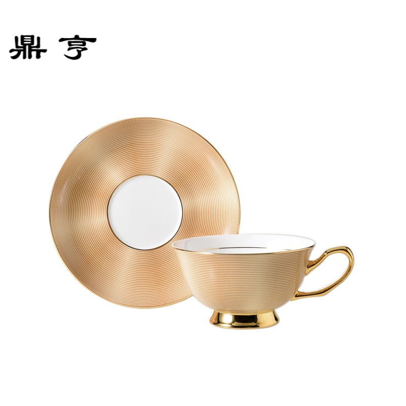 鼎亨欧式咖啡杯套装创意单品一套个性优雅单个家用美式下午茶杯碟