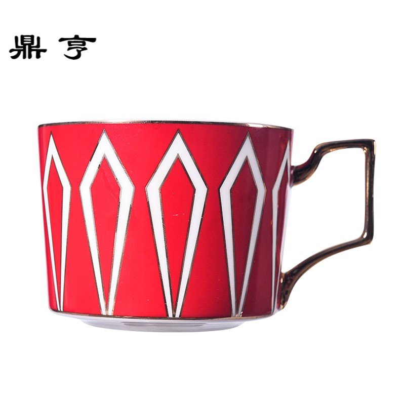鼎亨欧式小咖啡杯碟创意咖啡杯碟套装下午茶花茶家用配勺杯碟
