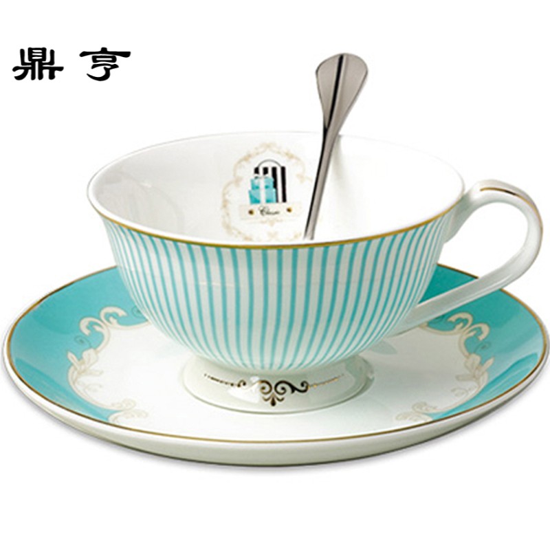 鼎亨咖啡具套装欧式咖啡杯套装骨瓷英式下午茶具茶杯陶瓷咖啡杯碟