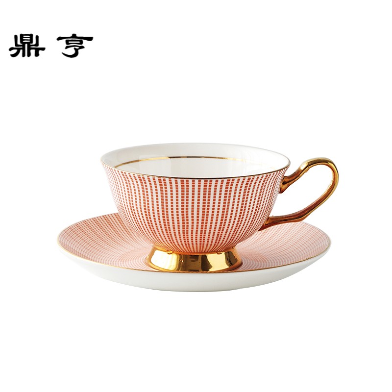鼎亨无限骨瓷咖啡杯碟 ins北欧简约创意精致下午茶陶瓷杯水杯
