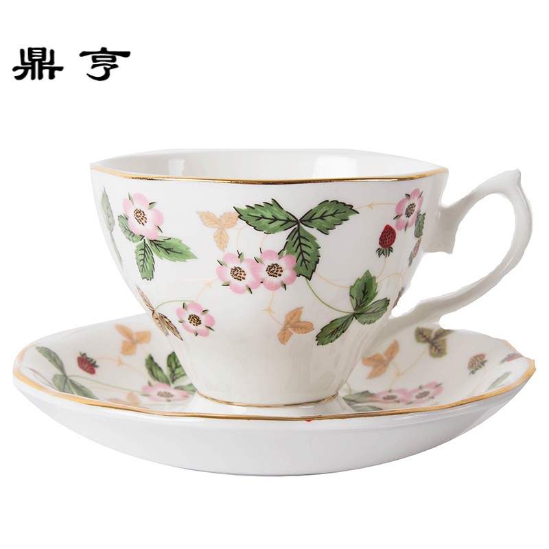 鼎亨点咖啡杯欧式小英式下午茶茶具套装骨瓷红茶杯碟陶瓷