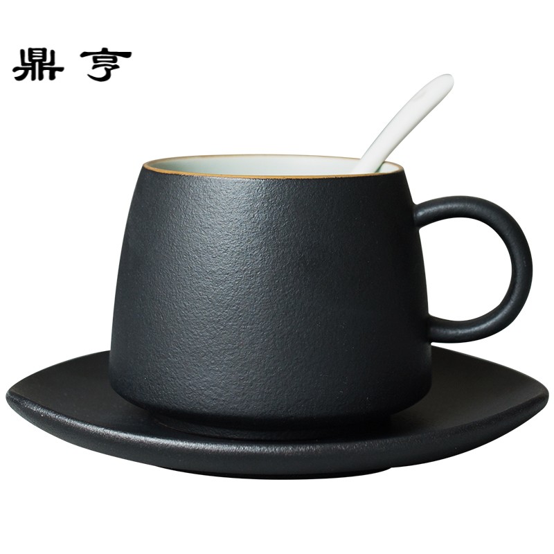 鼎亨咖啡杯套装套具带勺欧式小北欧风格整套刻字礼品定制logo