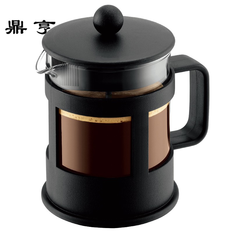 鼎亨法压壶 原装进口玻璃咖啡壶耐热滤压茶壶中容量500ml