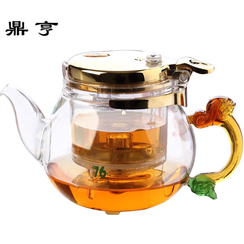鼎亨台湾飘逸杯泡茶壶可拆洗过滤耐热玻璃普洱茶水壶功夫茶具套装