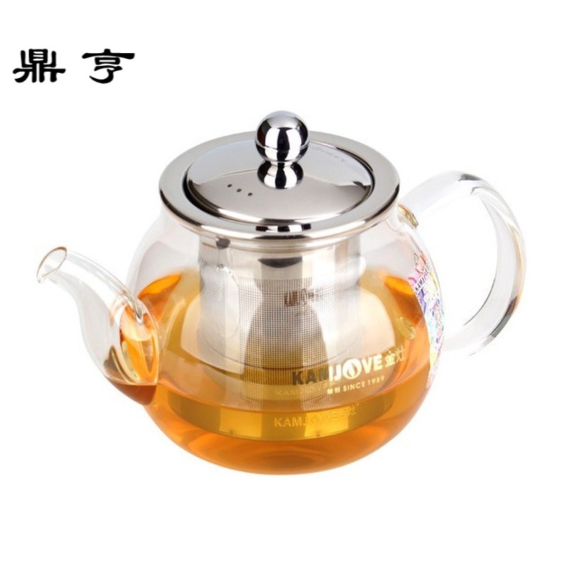 鼎亨A-07 玻璃壶耐热耐高温功夫茶具带盖过滤茶道杯飘逸杯泡茶壶