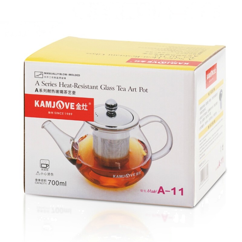 鼎亨A-11耐热玻璃茶具茶道杯飘逸杯 功夫泡茶壶 带盖全过滤 A11