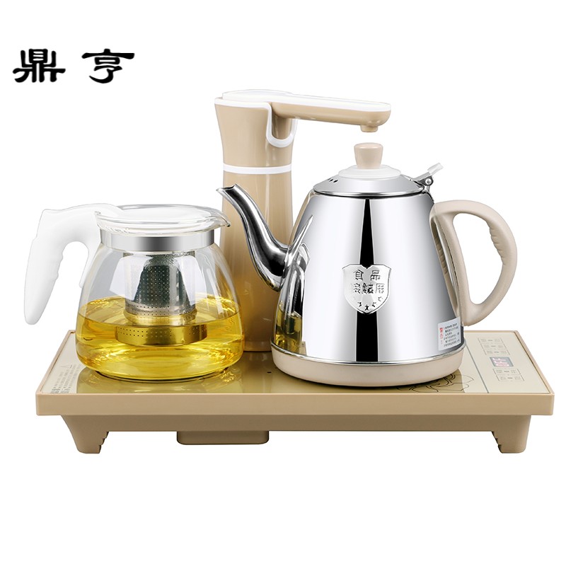鼎亨电磁炉茶具烧水壶煮水壶泡茶壶玻璃茶具茶壶套装不锈钢茶壶花