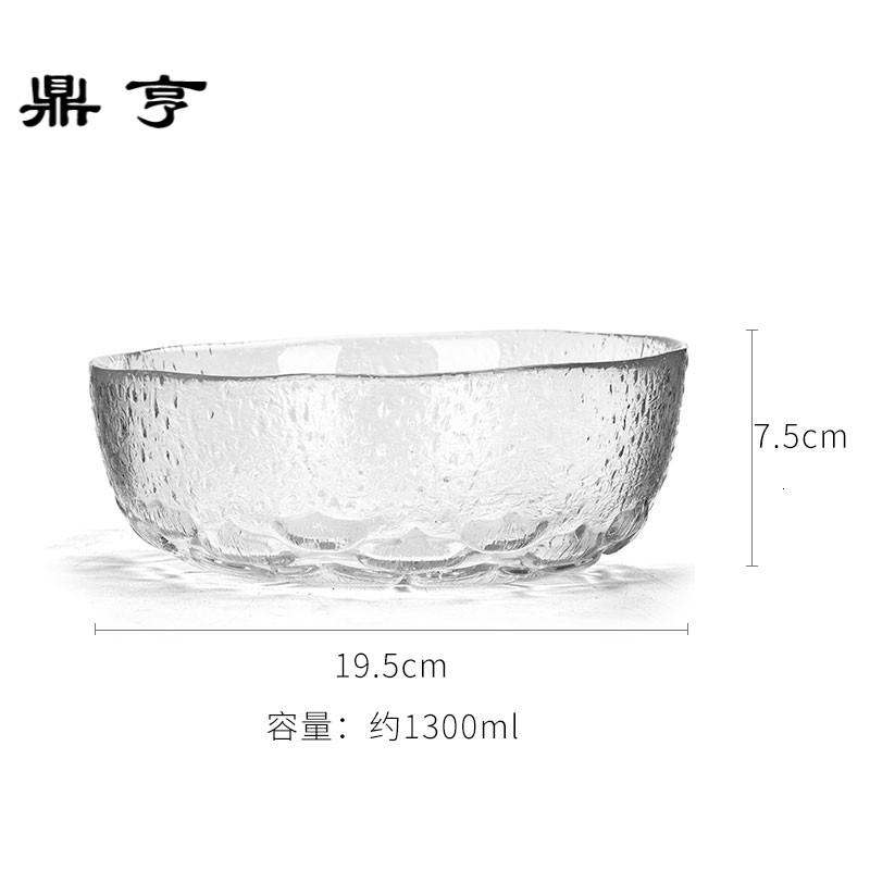 鼎亨加厚耐热玻璃茶洗功夫茶具家用大容量浸泡茶杯容器高硼硅玻璃