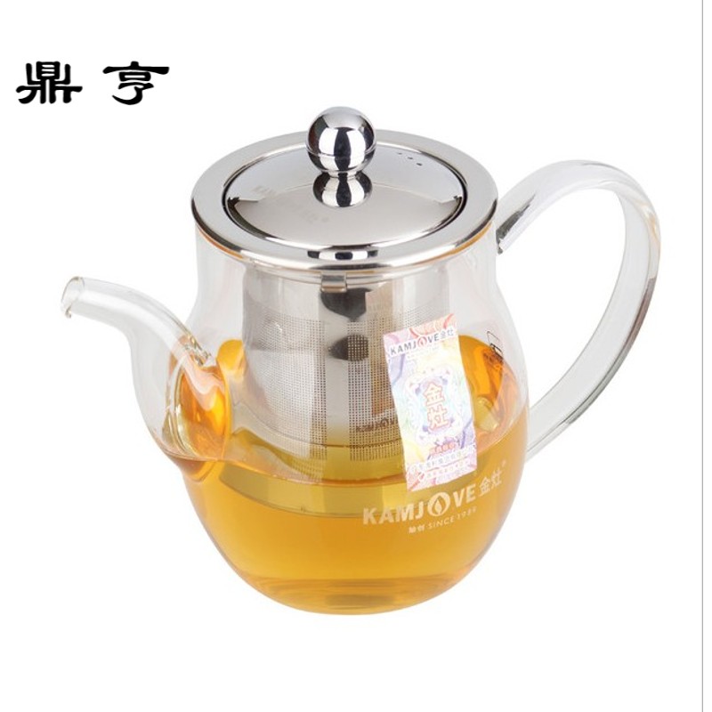 鼎亨玻璃壶耐热耐高温茶具带盖过滤功夫飘逸杯泡茶壶茶道杯