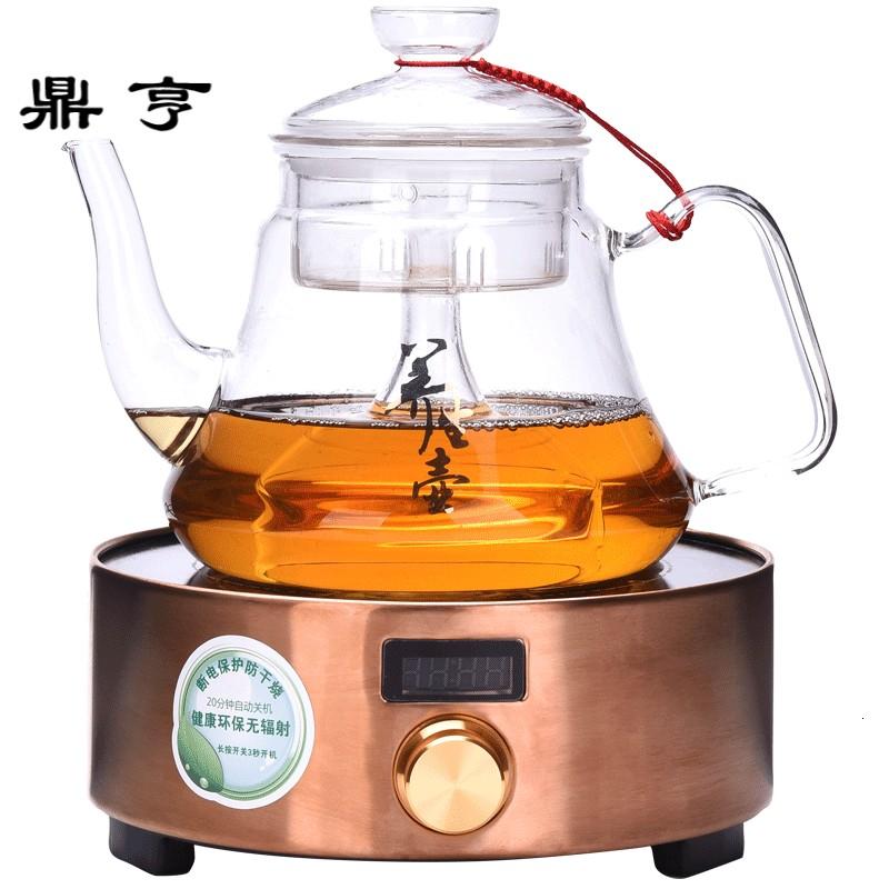 鼎亨耐热加厚玻璃茶具套装家用煮茶器泡茶壶茶杯电陶炉普洱蒸茶器