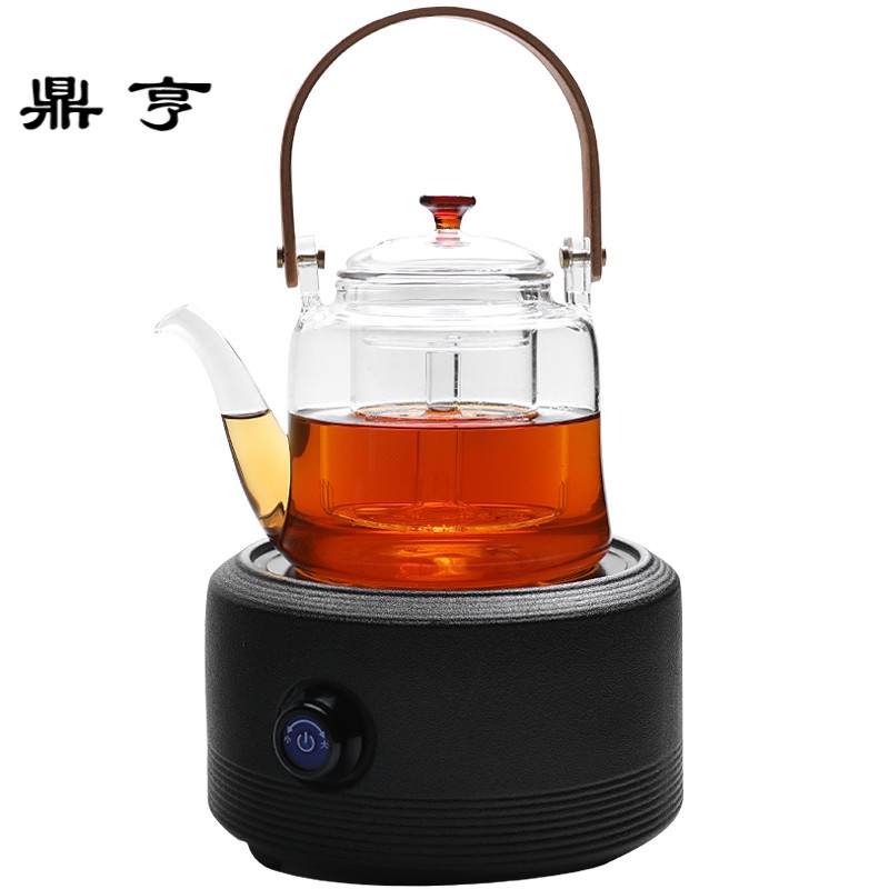 鼎亨现代简约陶瓷电陶炉玻璃烧水茶壶家用煮茶器功夫茶具套装配件