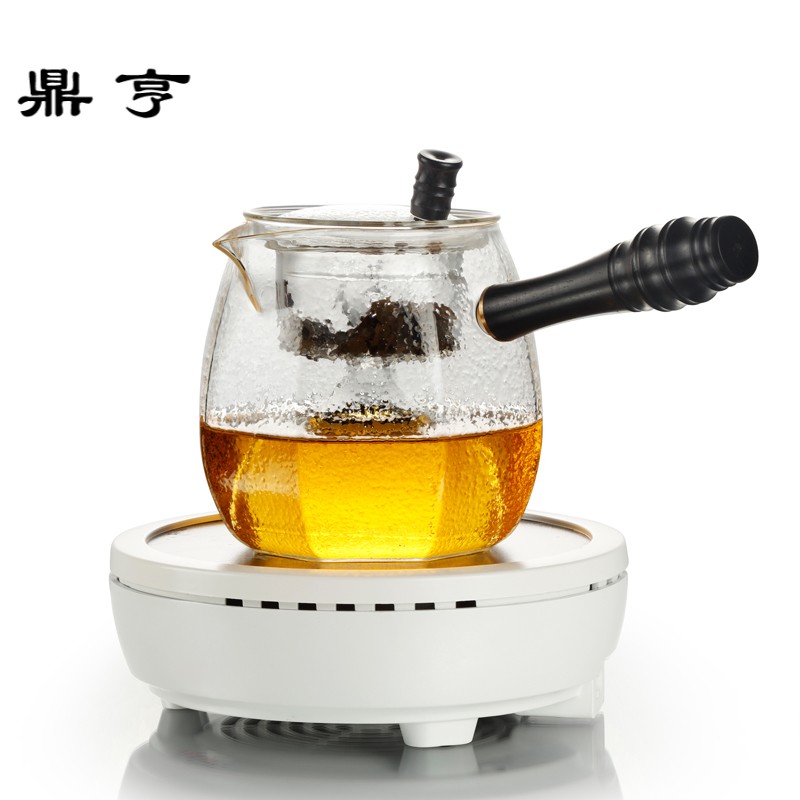 鼎亨耐热玻璃全自动蒸汽壶黑红茶普洱蒸茶器电陶炉煮茶壶茶具套装