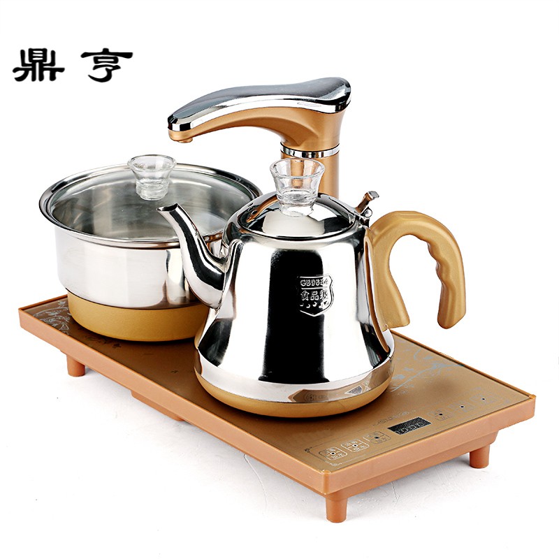 鼎亨电磁炉玻璃茶具全自动上水电热烧水壶三合一茶炉茶壶抽水茶道