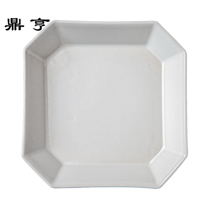鼎亨景德镇家用盘子陶瓷餐具创意碟子西餐日式方形菜盘不规则