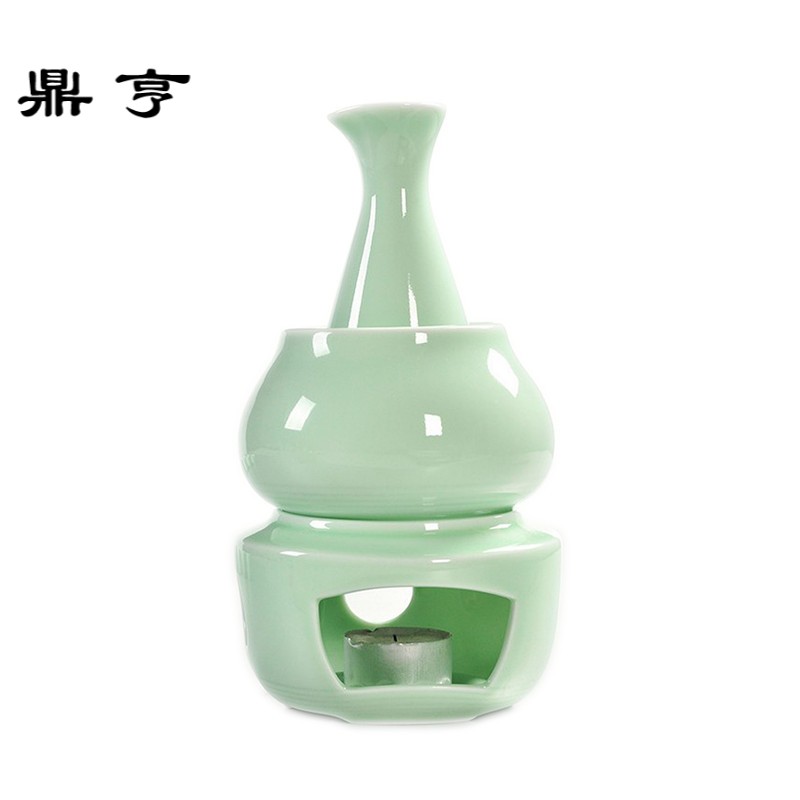 鼎亨陶瓷温酒器烫酒壶暖酒壶烛台煮酒加热暖酒器家用白酒杯子酒盅