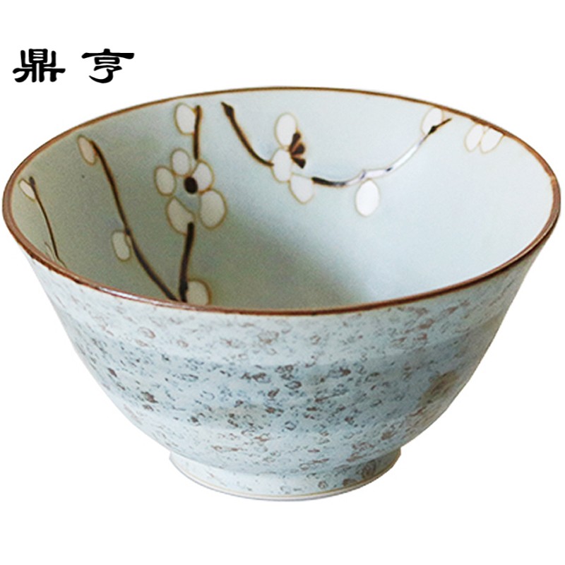 鼎亨日本进口粗瓷釉下彩陶瓷汤面饭酒壶酒杯日式家用套装碟