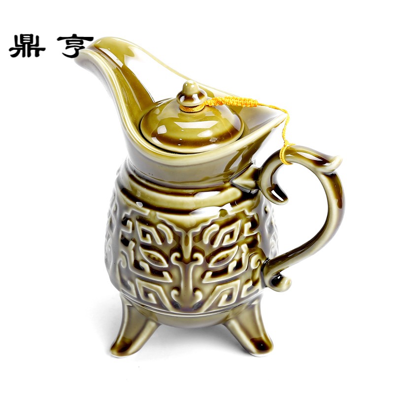 鼎亨酒壶仿古中式陶瓷酒具套装白酒清酒景德镇分酒器家用酒蛊壶烈