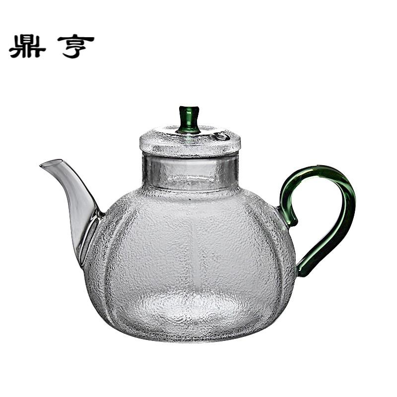 鼎亨日式耐热玻璃煮茶壶电陶炉专用玻璃烧水壶泡茶壶花