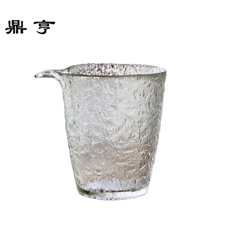 鼎亨日式初雪玻璃公道杯锤纹加厚茶海匀杯大号透明分茶器茶杯茶具