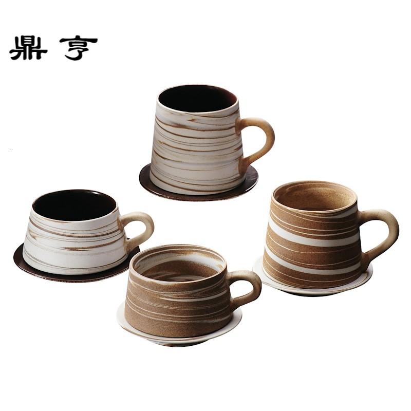 鼎亨手冲挂耳咖啡杯创意陶瓷杯水杯复古日式牛奶马克杯下午茶杯