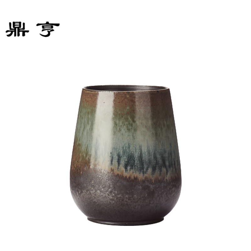 鼎亨 景德镇创意复古咖啡杯子 陶瓷水杯日式茶杯不烫手个性