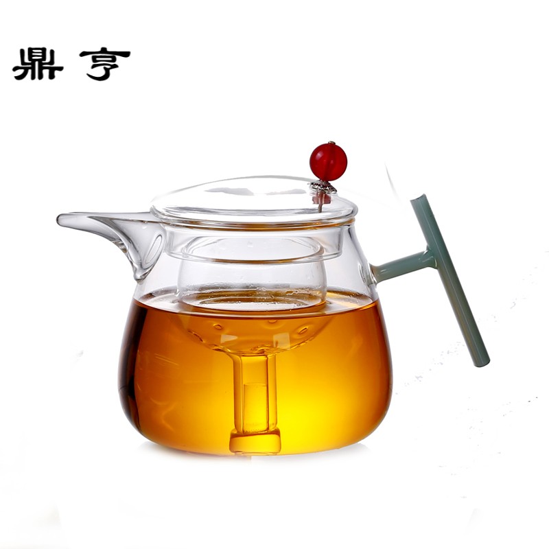 鼎亨耐高温玻璃小青柑专用煮茶壶 可拆洗过滤泡茶壶花茶壶明火煮