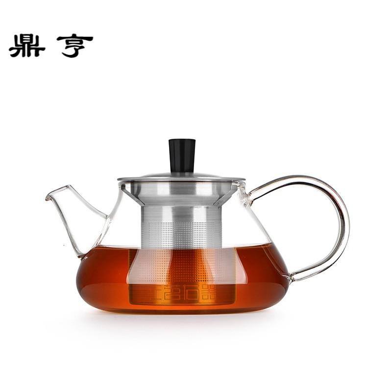 鼎亨迷你玻璃小茶壶带过滤透明小壶石瓢壶小号功夫茶壶单壶红茶泡