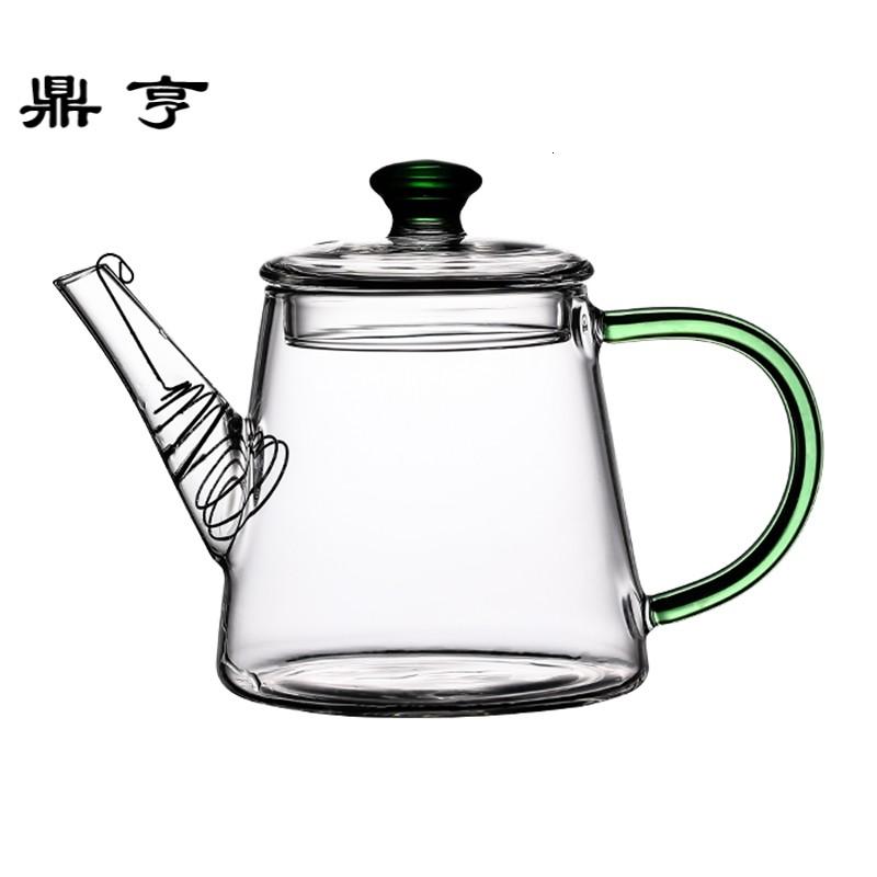 鼎亨单人功夫茶泡茶壶带过滤迷你小茶壶透明小容量玻璃壶